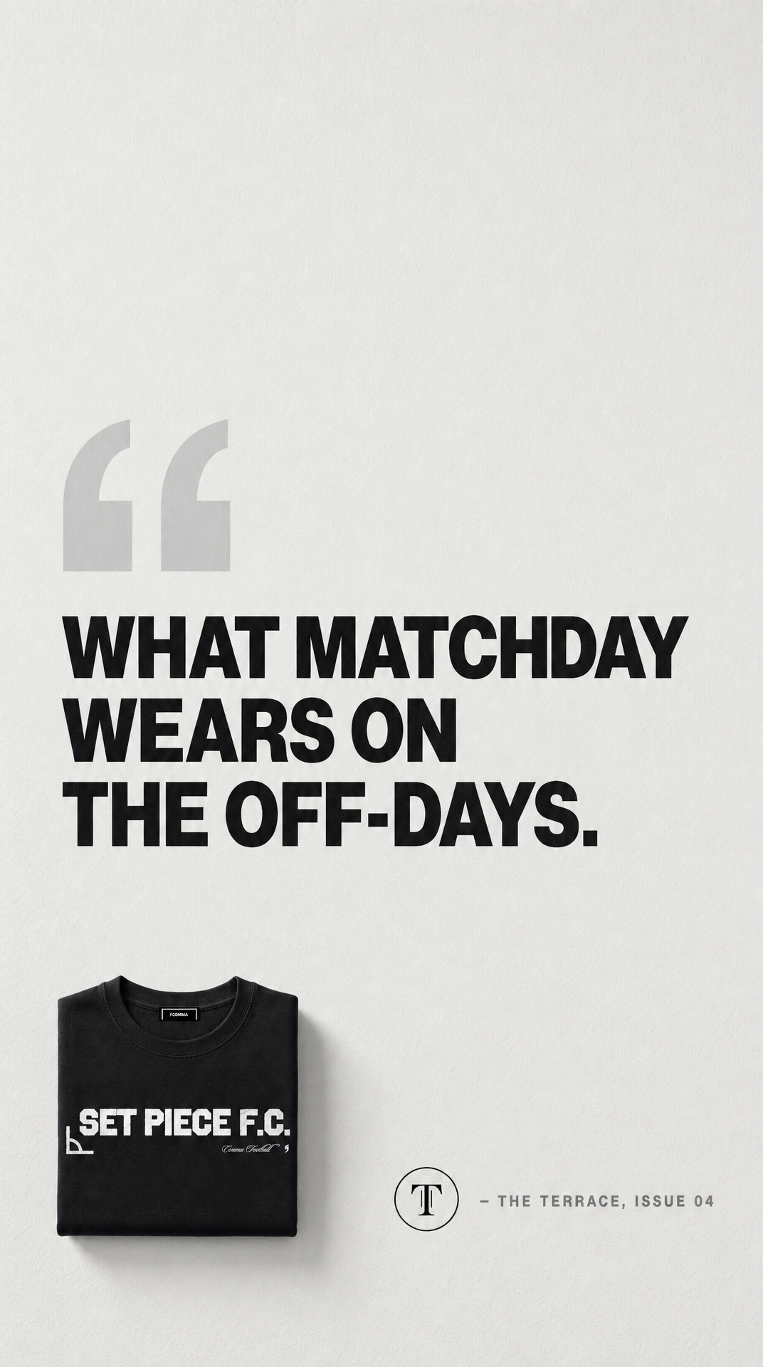 Set Piece FC · Press editorial quote