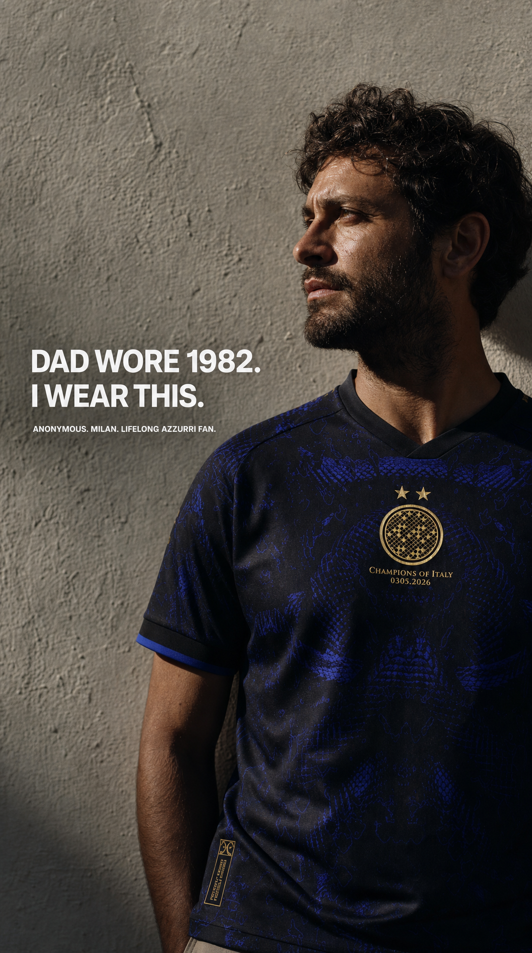 Italy · Dad wore 1982. I wear this.